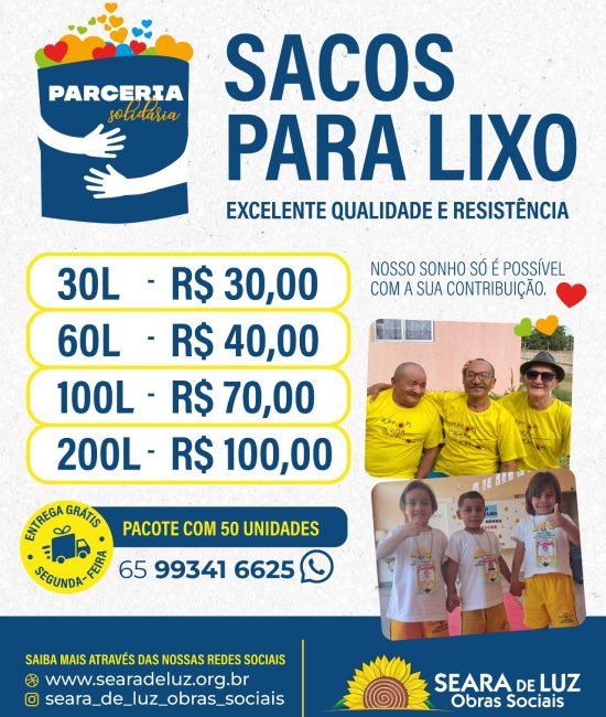 sACOS PARA LIXO